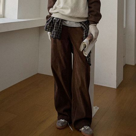 An array of Dongdaemum Women’s Pants, embodying the versatility of Korean fashion.