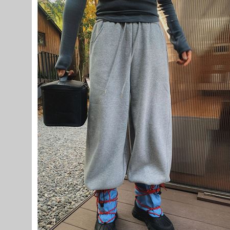 An array of Dongdaemum Women’s Pants, embodying the versatility of Korean fashion.