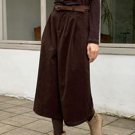 An array of Dongdaemum Women’s Pants, embodying the versatility of Korean fashion.