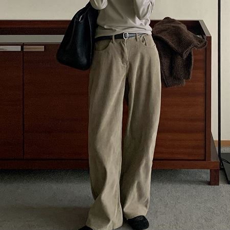 An array of Dongdaemum Women’s Pants, embodying the versatility of Korean fashion.