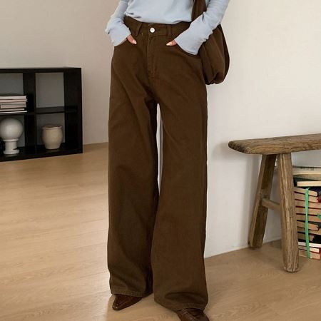 An array of Dongdaemum Women’s Pants, embodying the versatility of Korean fashion.