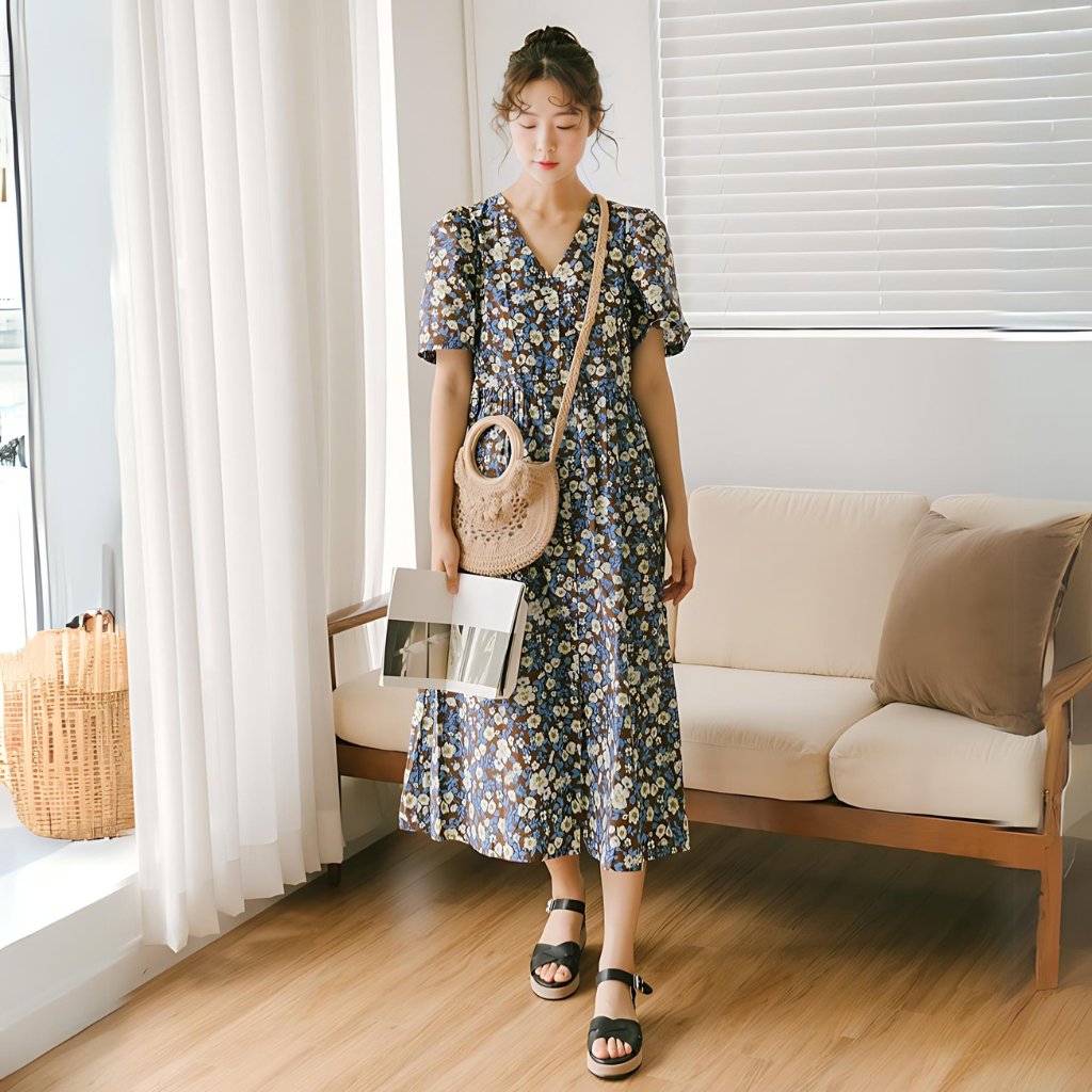 Gorgeous Korean Dongdaemun Women's Dresses: Chic and Versatile Pieces Directly Sourced from Korea for Stylish Everyday and Special Occasion Looks.