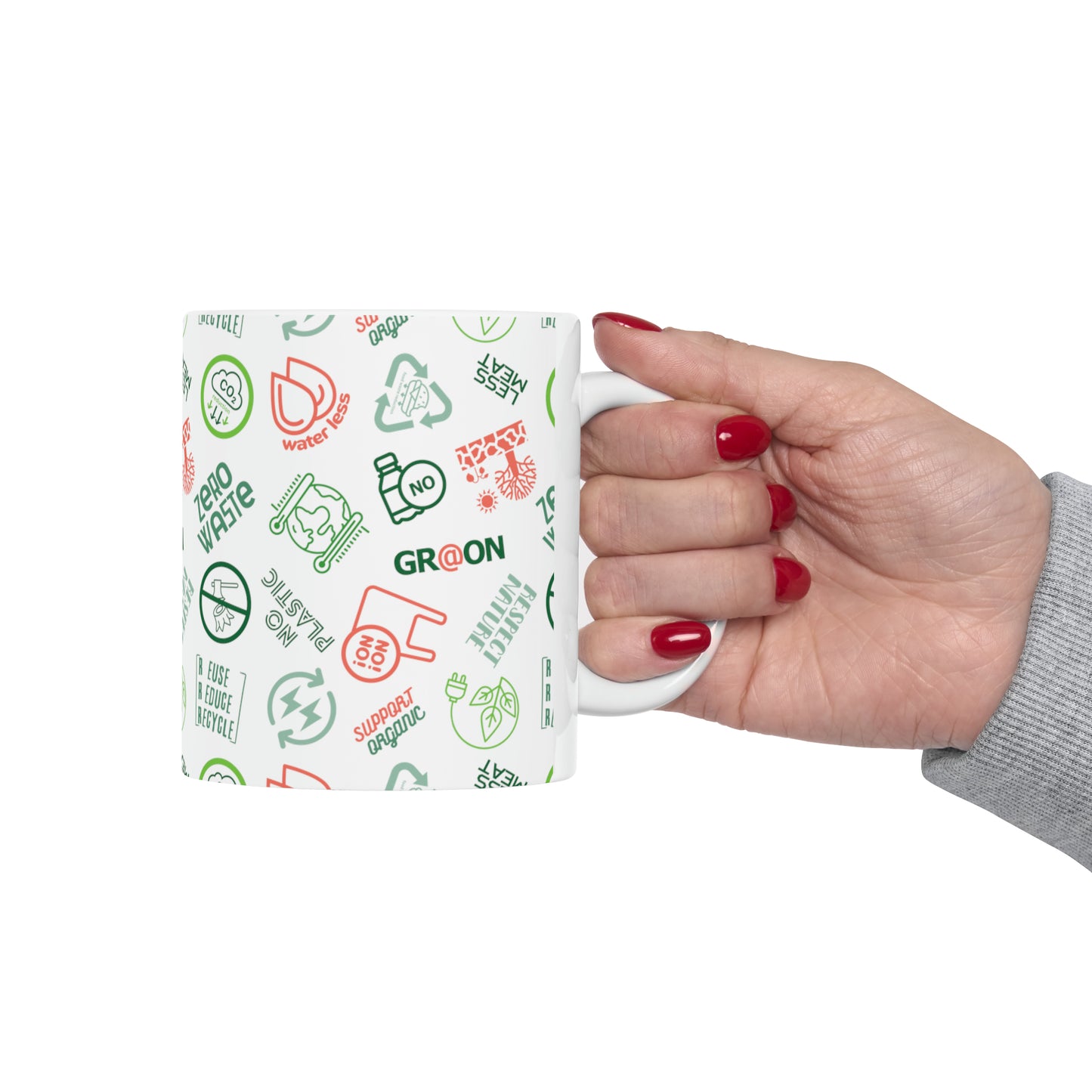 Eco-Friendly - Ceramic Mug 11oz - Our Green Responsibility