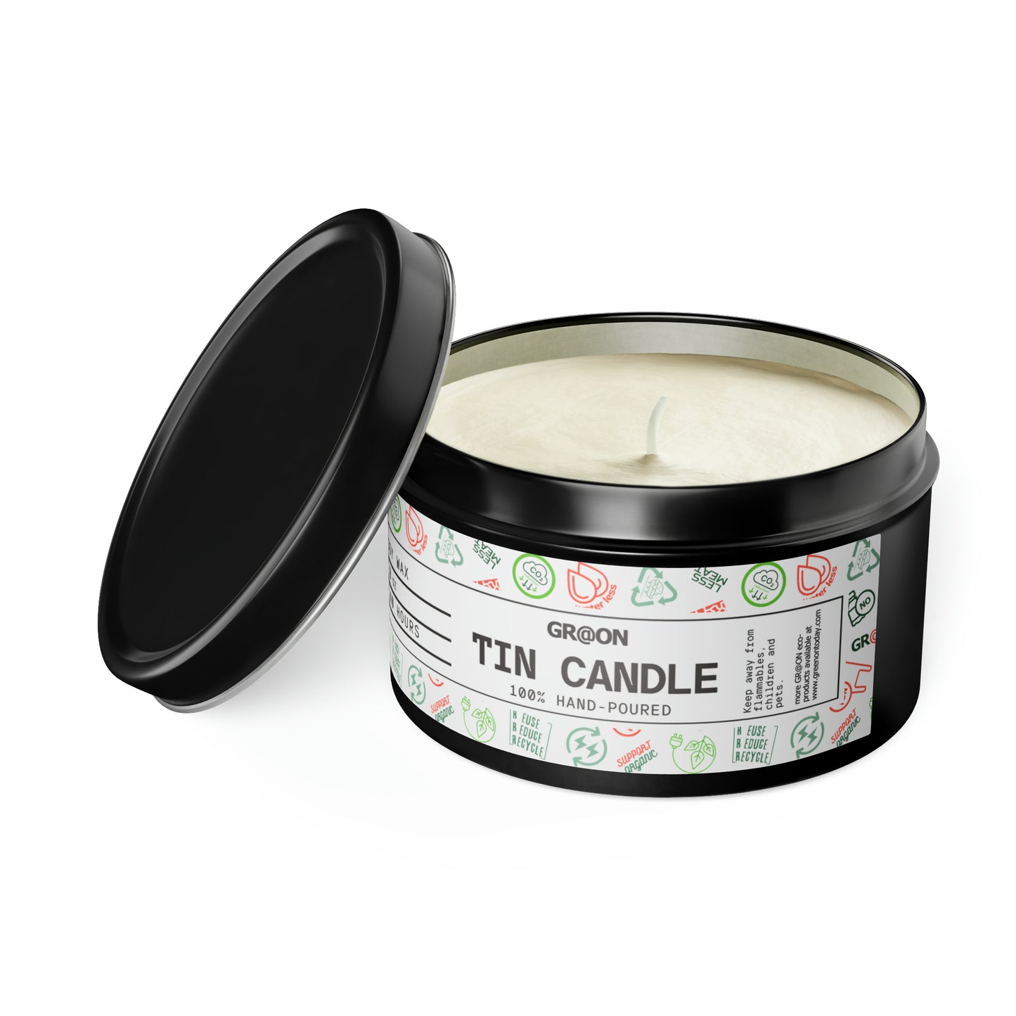 Tin Candles in 4oz and 8oz - Our Green Responsibility