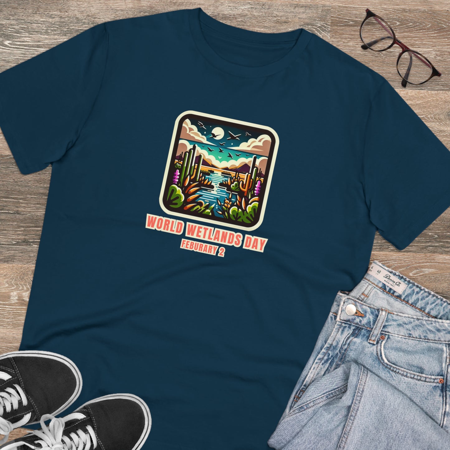 Eco-Friendly - Organic Creator T-shirt - Unisex - World Wetlands Day graphic