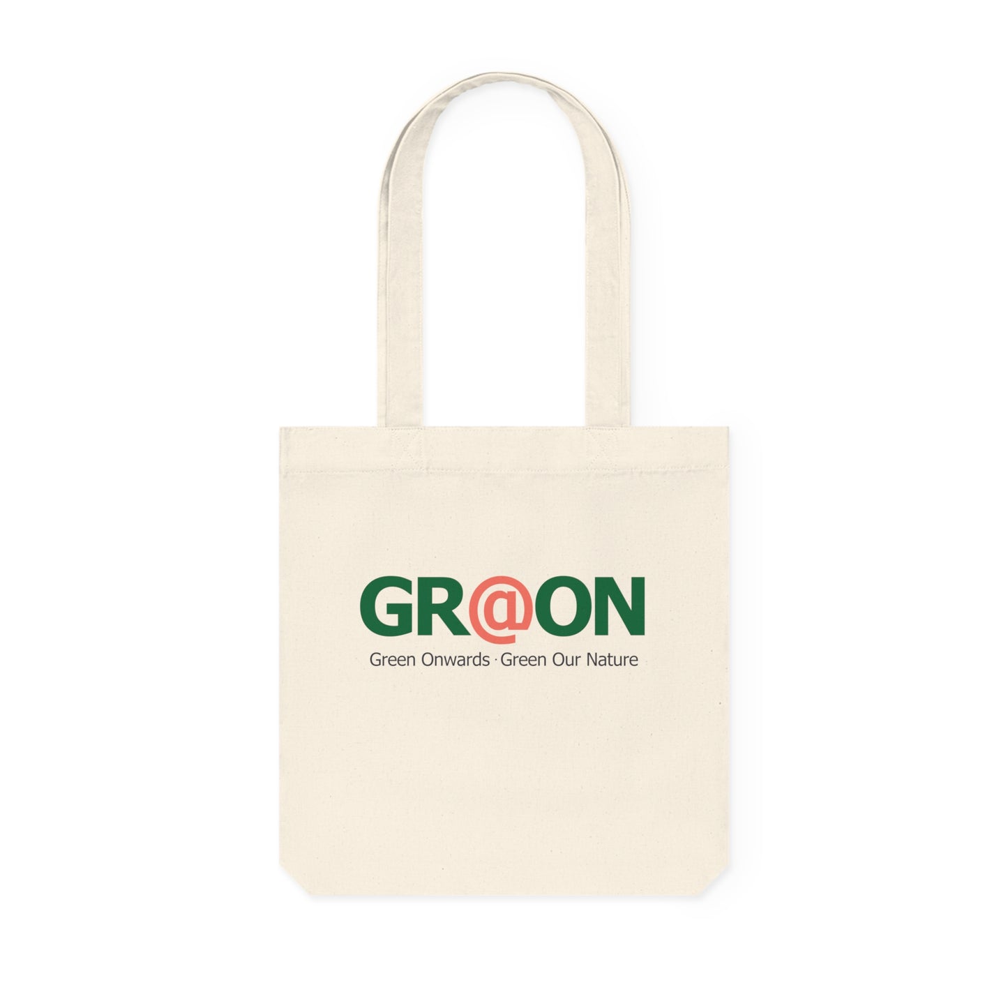 Person carrying a GR@ON Tote Bag made from organic cotton, filled with everyday essentials. GR@ON Tote Bags: Sustainable style, everyday essentials.