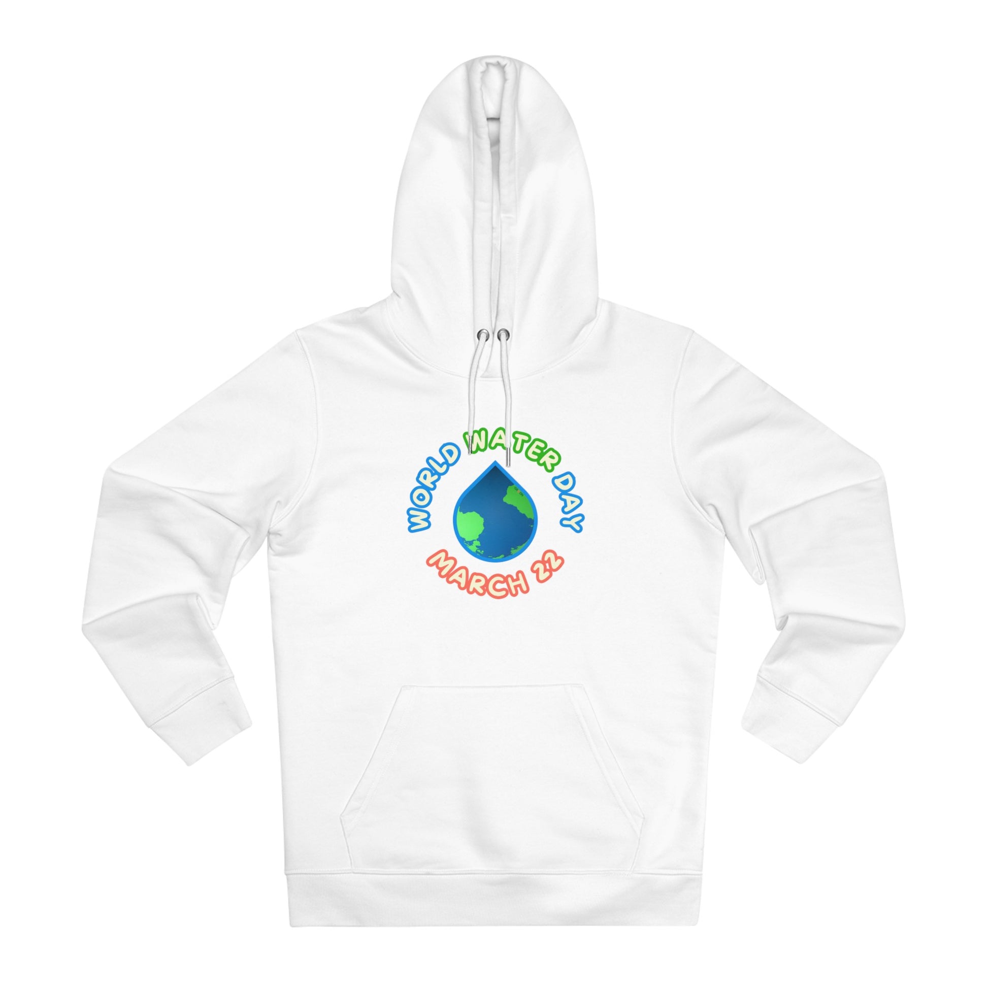 World Water Day, Model wearing a GR@ON Hoodie made from organic cotton, featuring a stylish and sustainable design. GR@ON Hoodies: Sustainable warmth, stylish comfort.