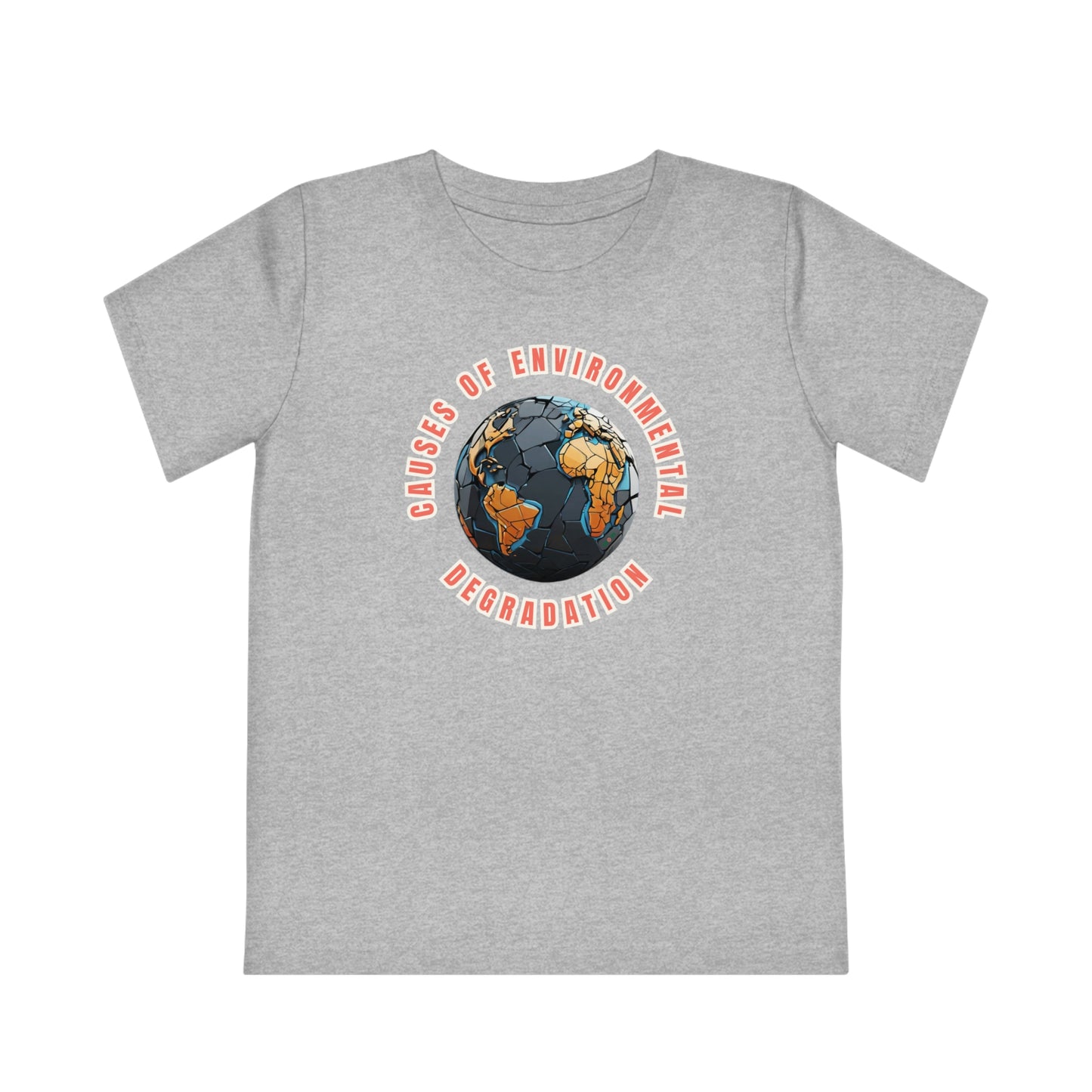 Child wearing a GR@ON Kids T-Shirt made from organic cotton, featuring a fun and colorful design. GR@ON Kids T-Shirts: Sustainable style, fun designs.