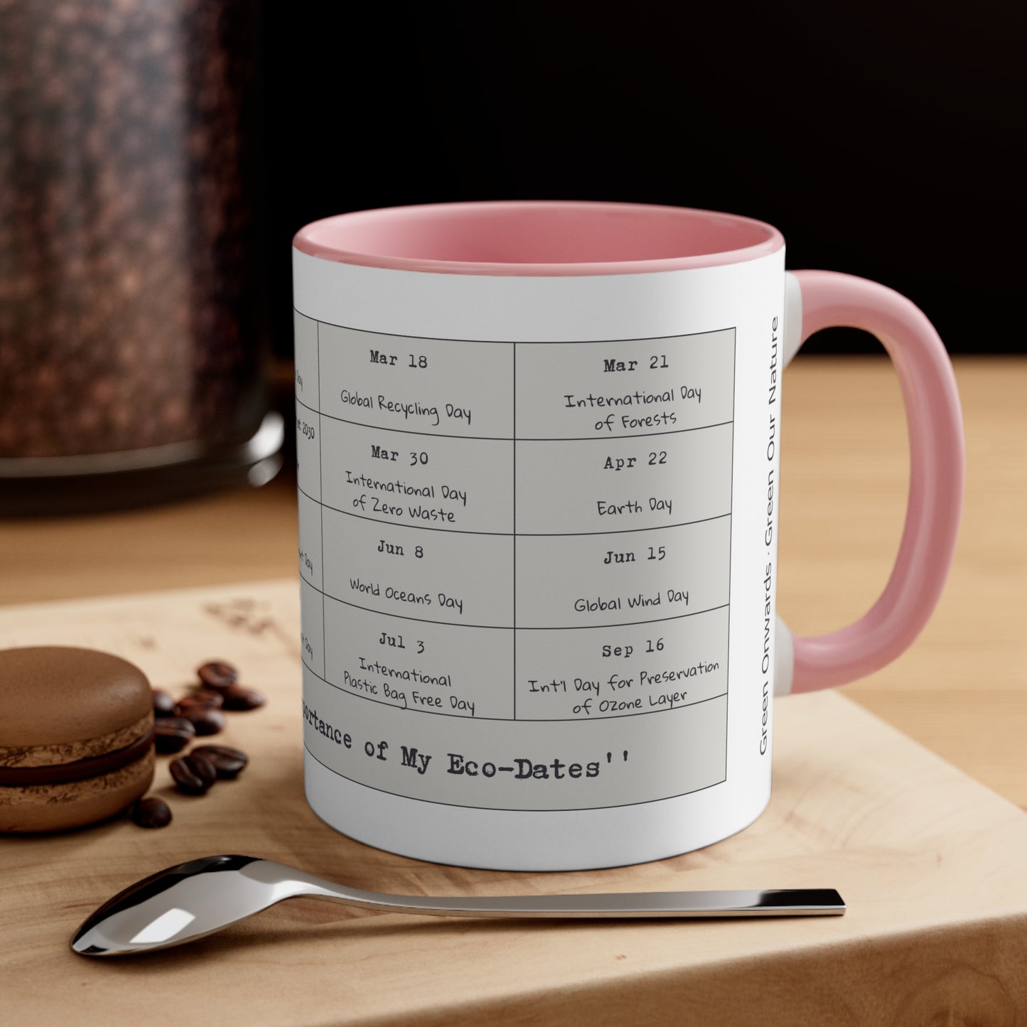 Eco-Friendly - Accent Coffee Mug, 11oz  - My Eco-Dates