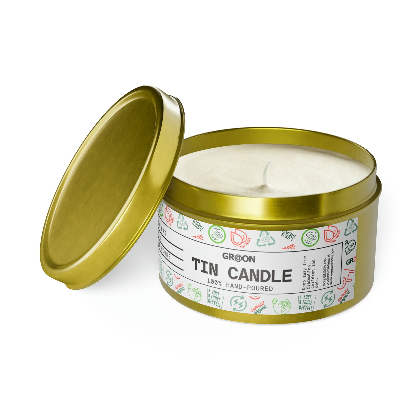 Tin Candles in 4oz and 8oz - Our Green Responsibility