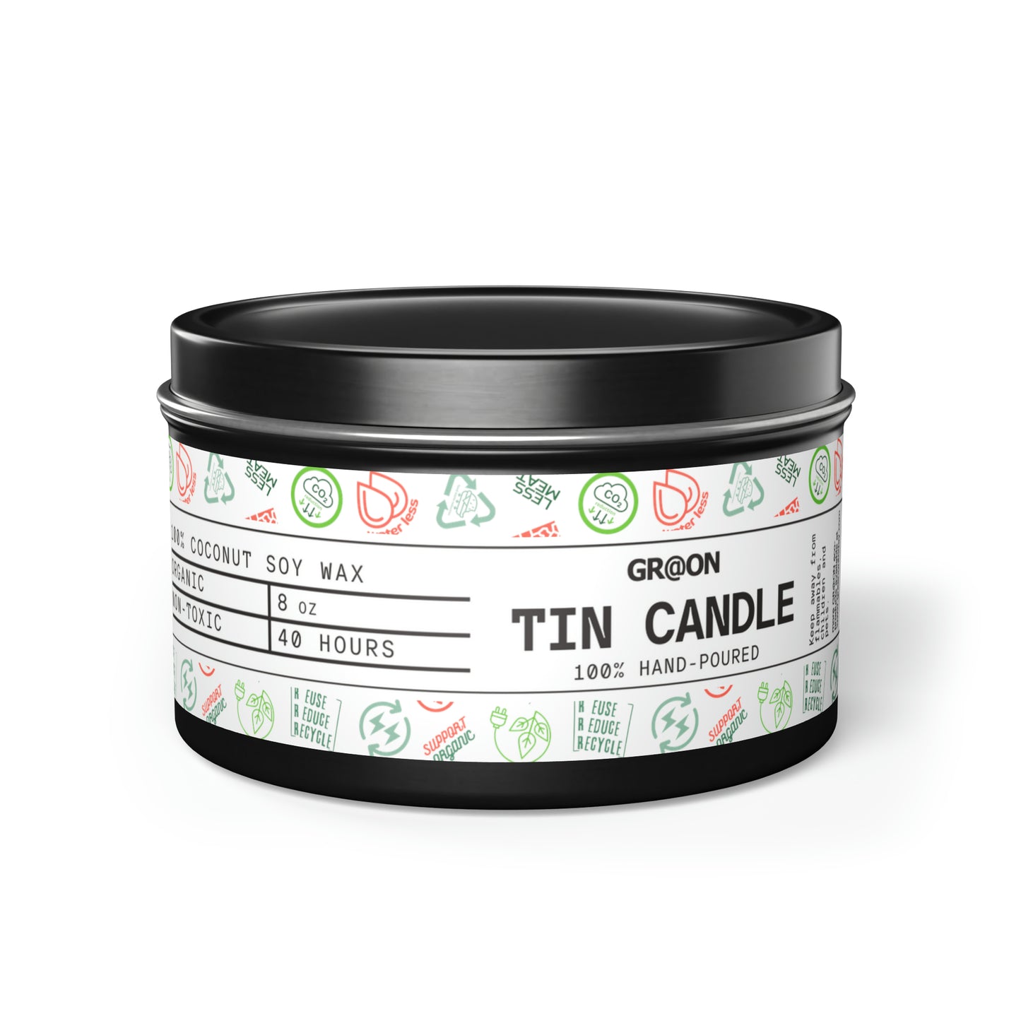 Tin Candles in 4oz and 8oz - Our Green Responsibility