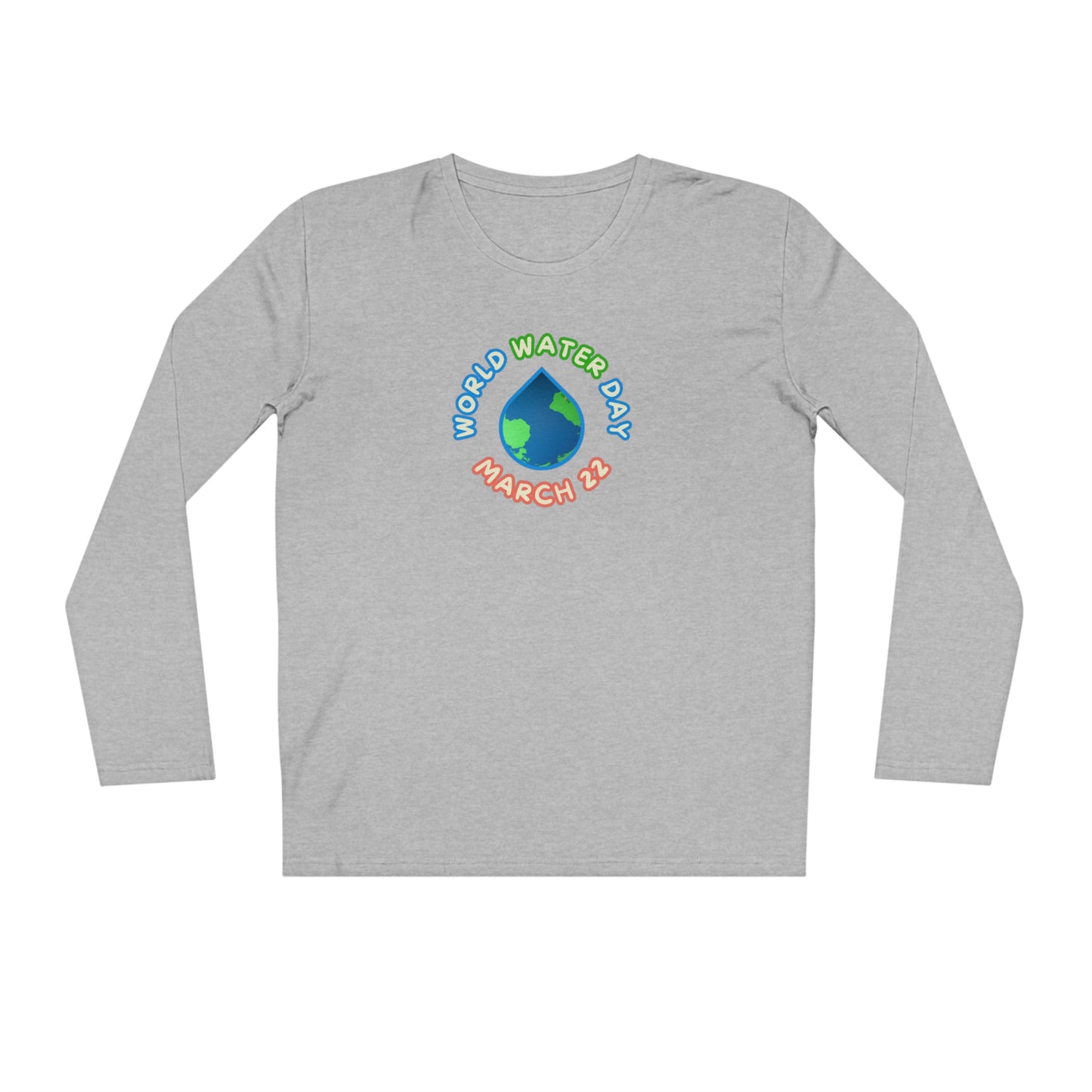 World Water Day, Model wearing a GR@ON T-Shirt made from organic cotton, featuring a stylish and sustainable design. GR@ON T-Shirts: Sustainable style, everyday comfort.