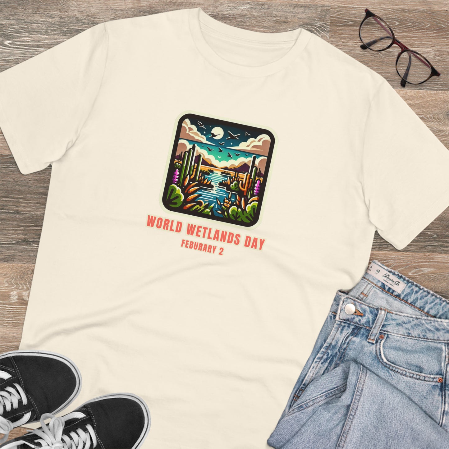 Eco-Friendly - Organic Creator T-shirt - Unisex - World Wetlands Day graphic