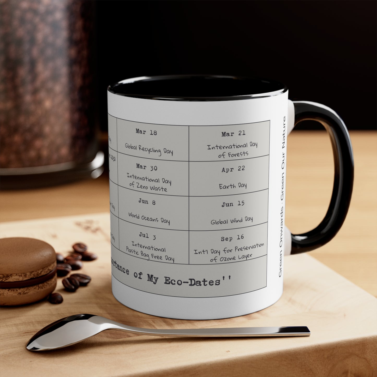 Eco-Friendly - Accent Coffee Mug, 11oz  - My Eco-Dates