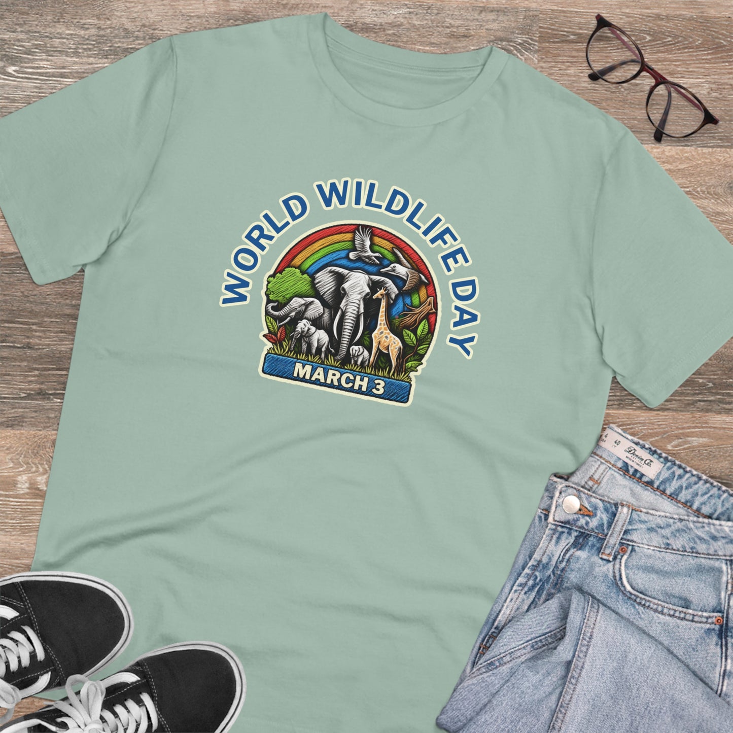 Eco-Friendly - Organic Creator T-shirt - Unisex - World Wildlife Day graphic