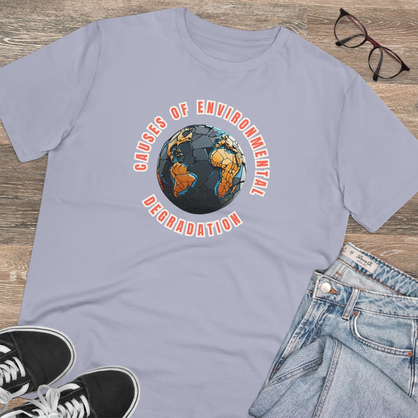 Eco-Friendly - Organic Creator T-shirt - Unisex - Causes of Environmental Degradation graphic