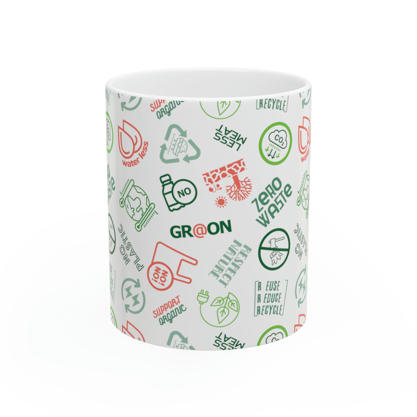Eco-Friendly - Ceramic Mug 11oz - Our Green Responsibility