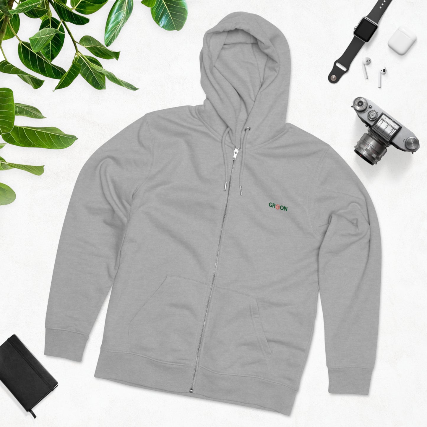 Eco-Friendly Organic - Unisex's Cultivator Zip Hoodie - World Wetlands Day graphic