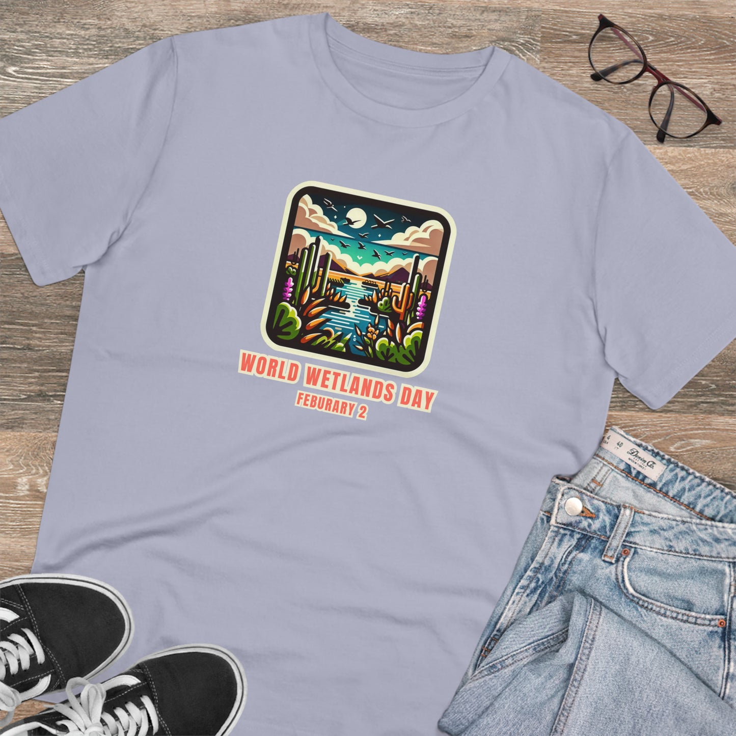 Eco-Friendly - Organic Creator T-shirt - Unisex - World Wetlands Day graphic