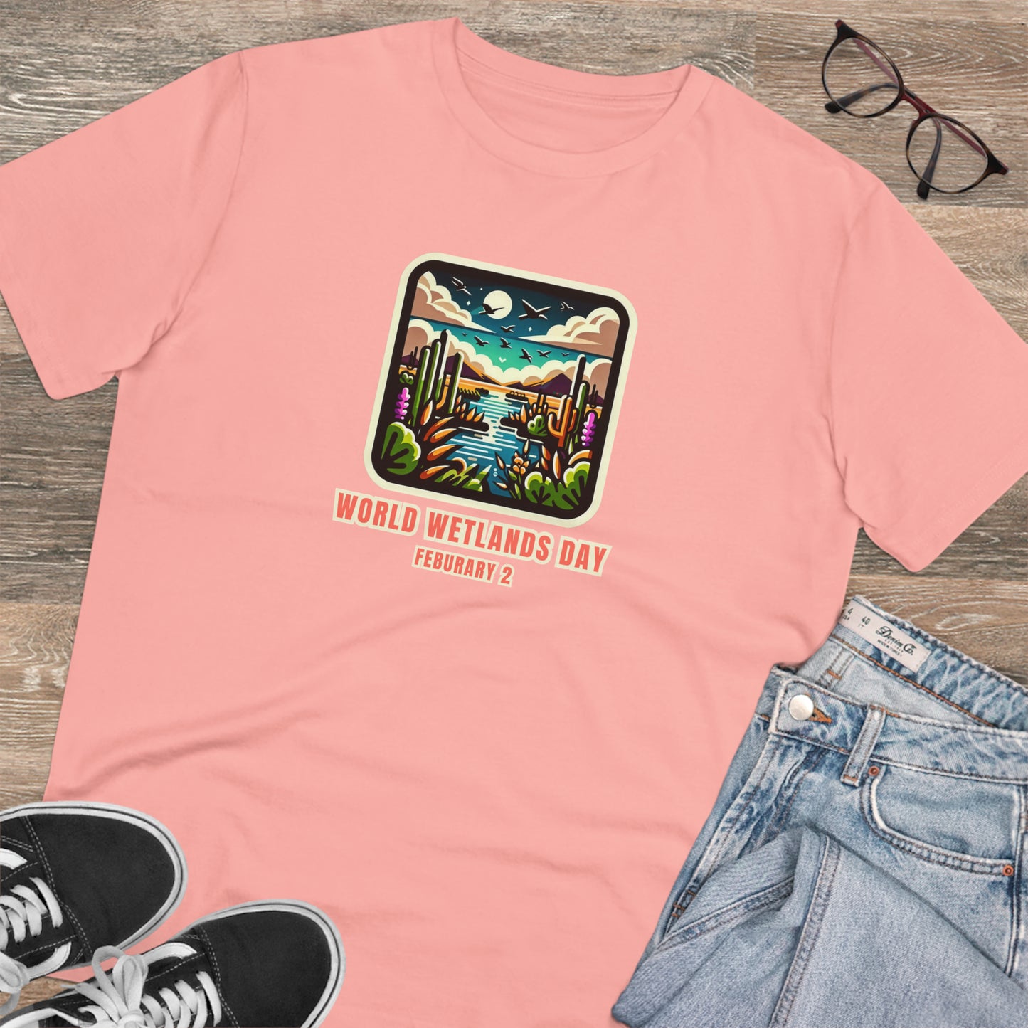 Eco-Friendly - Organic Creator T-shirt - Unisex - World Wetlands Day graphic