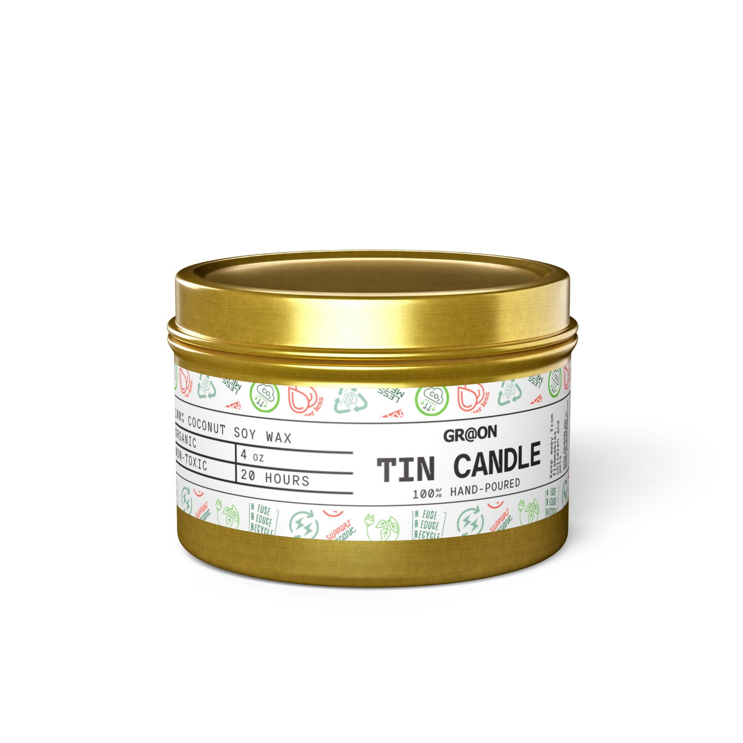 Tin Candles in 4oz and 8oz - Our Green Responsibility