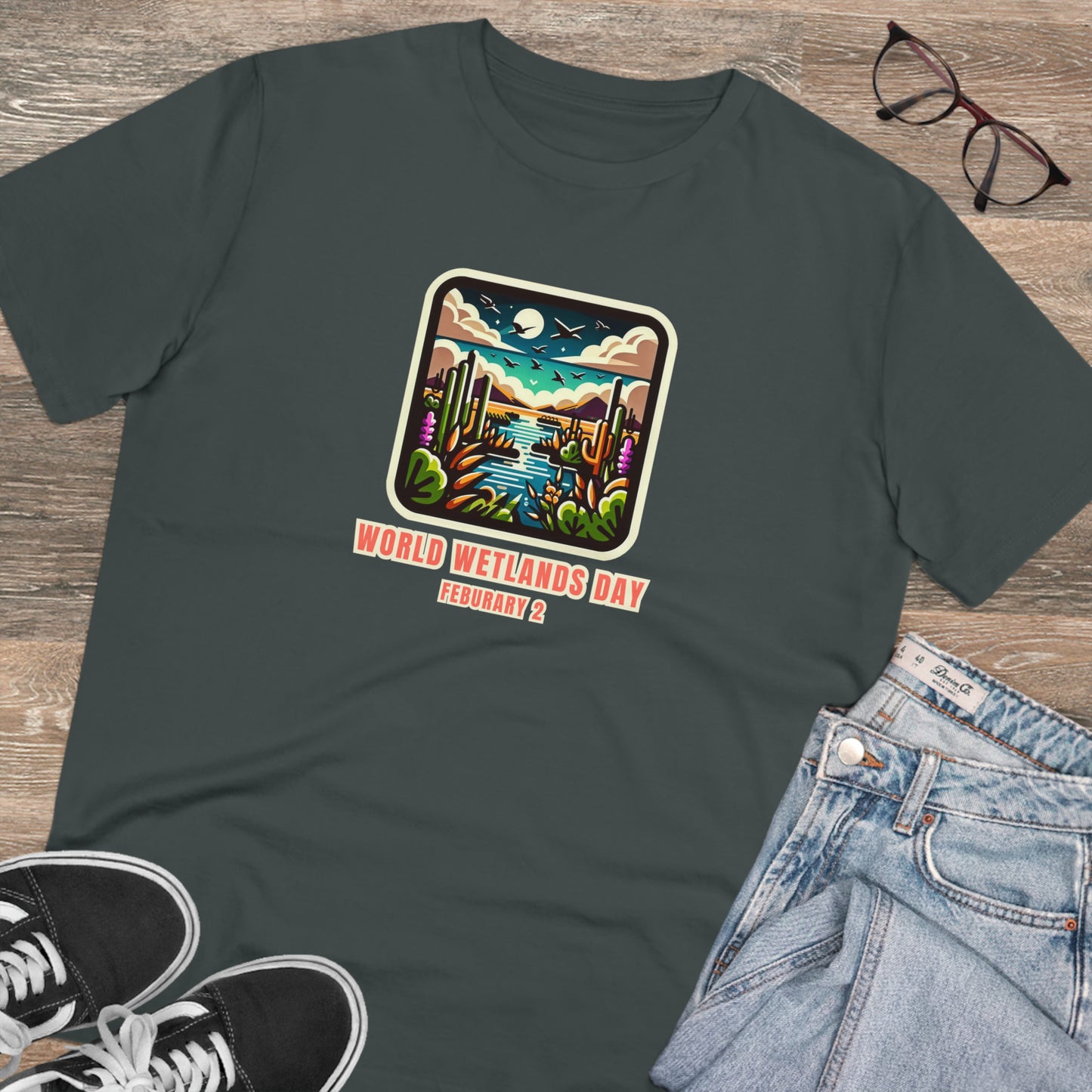 Eco-Friendly - Organic Creator T-shirt - Unisex - World Wetlands Day graphic