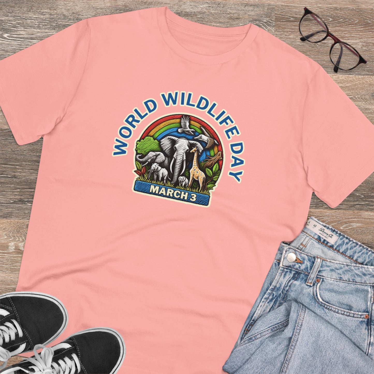 Eco-Friendly - Organic Creator T-shirt - Unisex - World Wildlife Day graphic