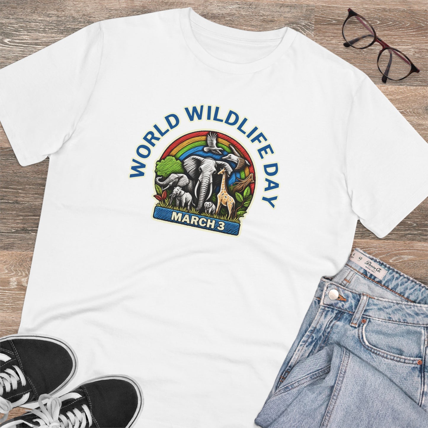 Eco-Friendly - Organic Creator T-shirt - Unisex - World Wildlife Day graphic