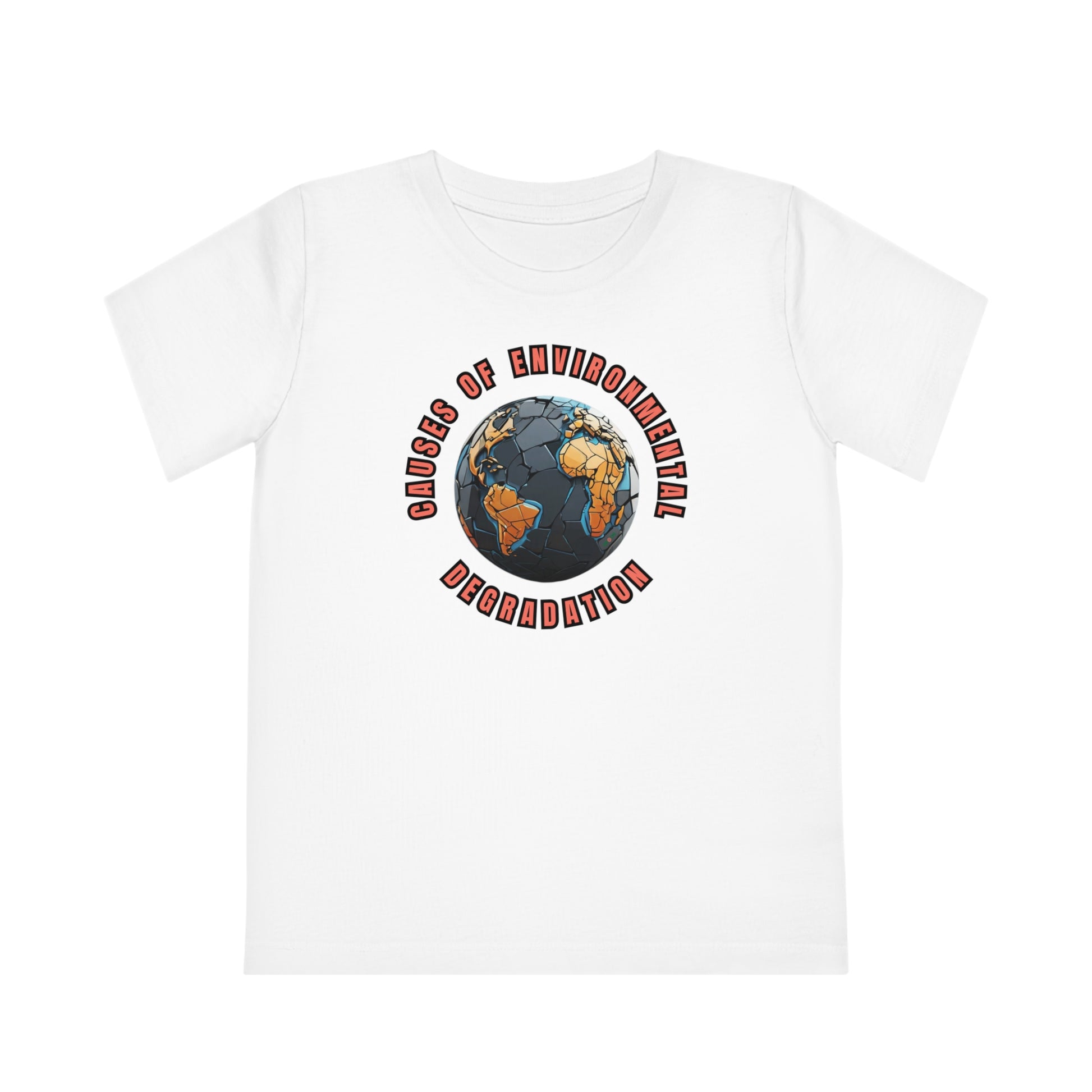 Child wearing a GR@ON Kids T-Shirt made from organic cotton, featuring a fun and colorful design. GR@ON Kids T-Shirts: Sustainable style, fun designs.