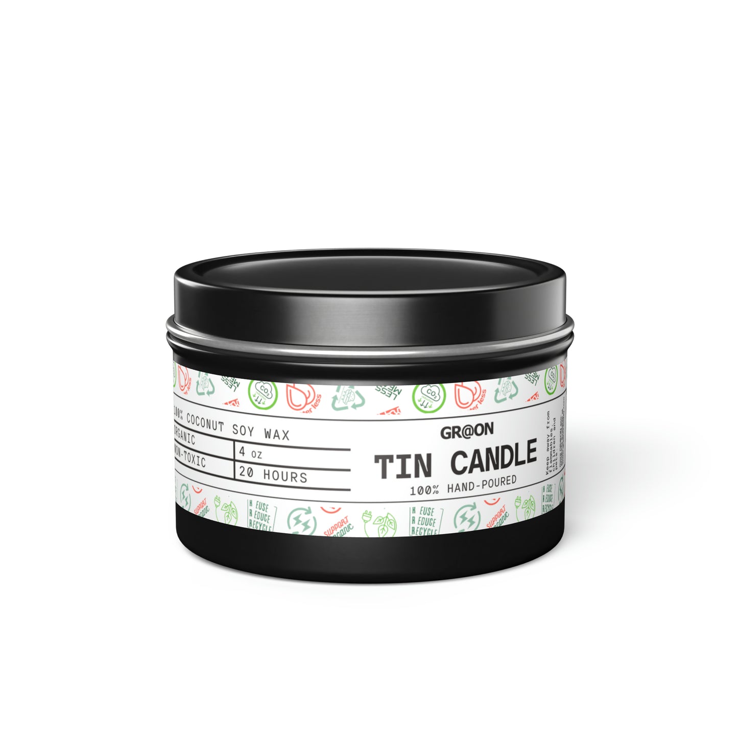 Tin Candles in 4oz and 8oz - Our Green Responsibility