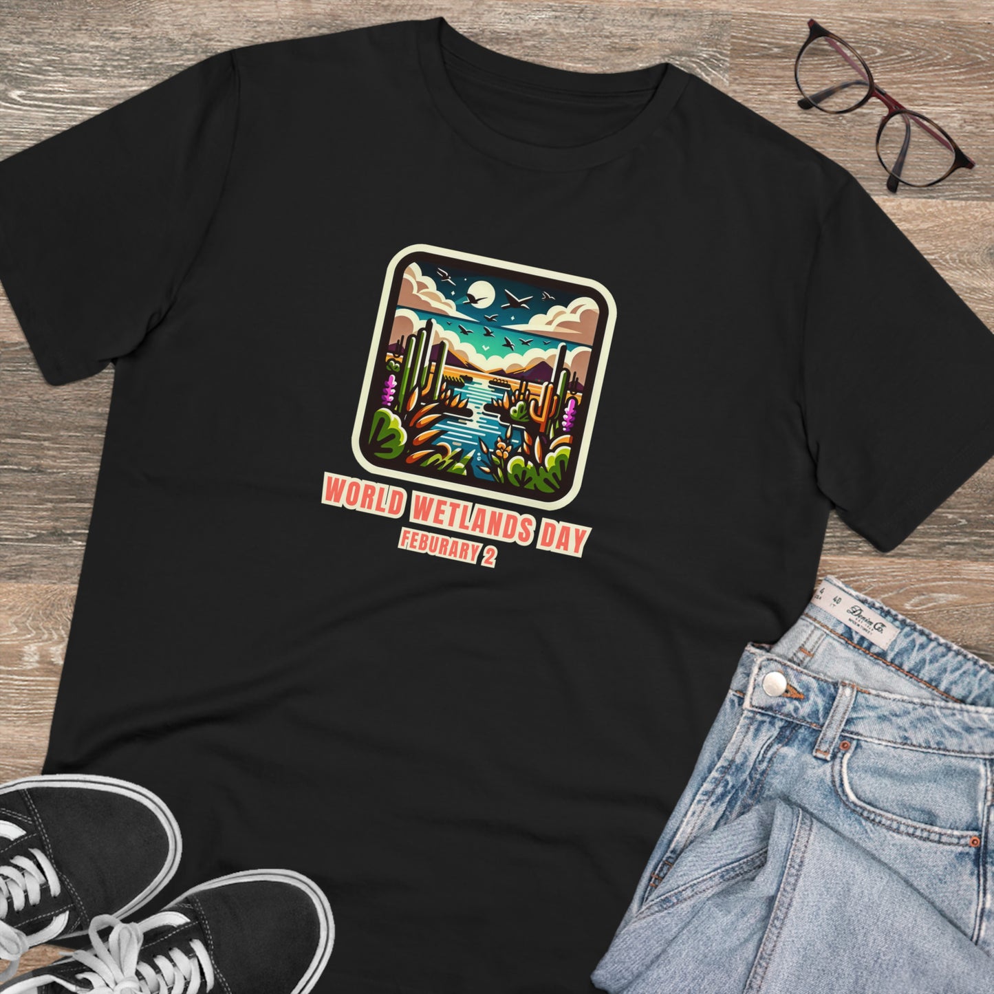 Eco-Friendly - Organic Creator T-shirt - Unisex - World Wetlands Day graphic