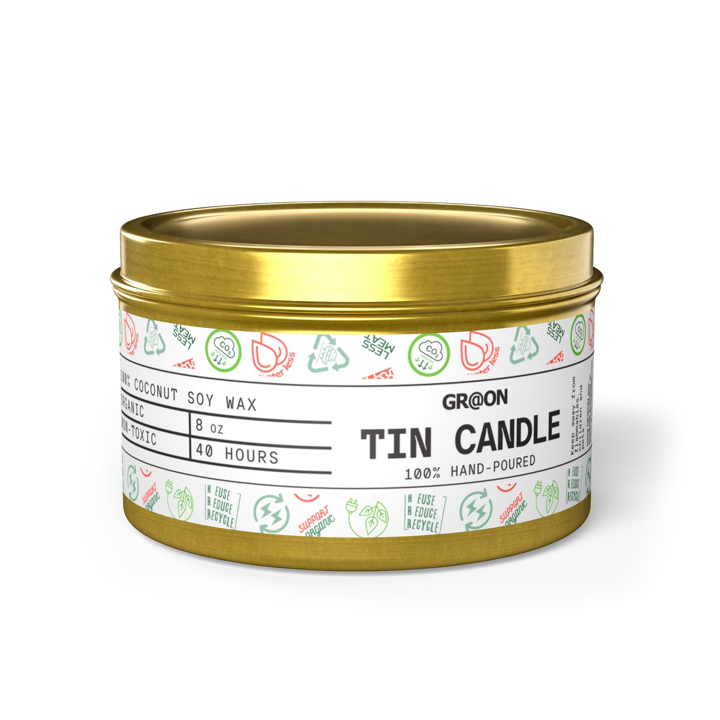 Tin Candles in 4oz and 8oz - Our Green Responsibility