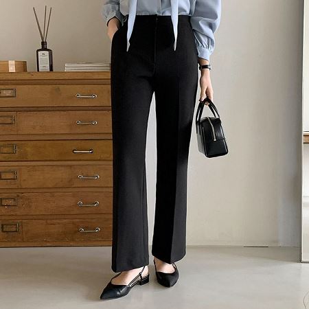 An array of Dongdaemum Women’s Pants, embodying the versatility of Korean fashion.