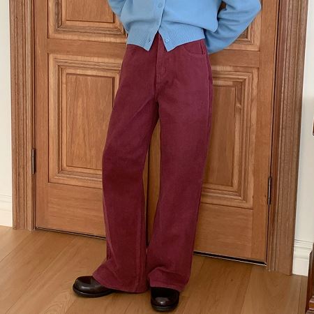 An array of Dongdaemum Women’s Pants, embodying the versatility of Korean fashion.