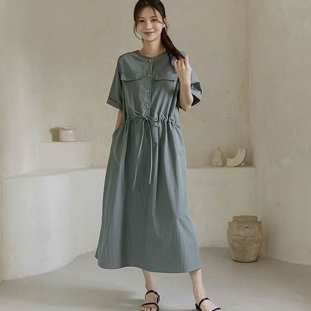 A collection of Dongdaemum Women’s Dresses, encapsulating the charm of Korean fashion.
