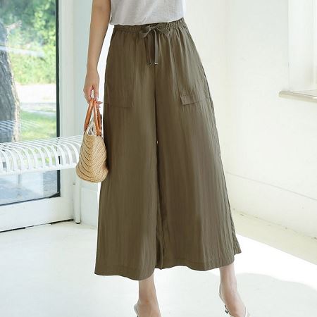 An array of Dongdaemum Women’s Pants, embodying the versatility of Korean fashion.