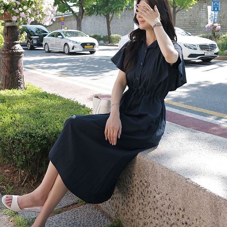 A collection of Dongdaemum Women’s Dresses, encapsulating the charm of Korean fashion.