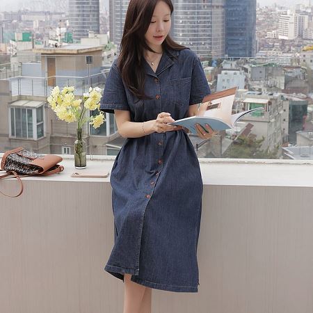 A collection of Dongdaemum Women’s Dresses, encapsulating the charm of Korean fashion.