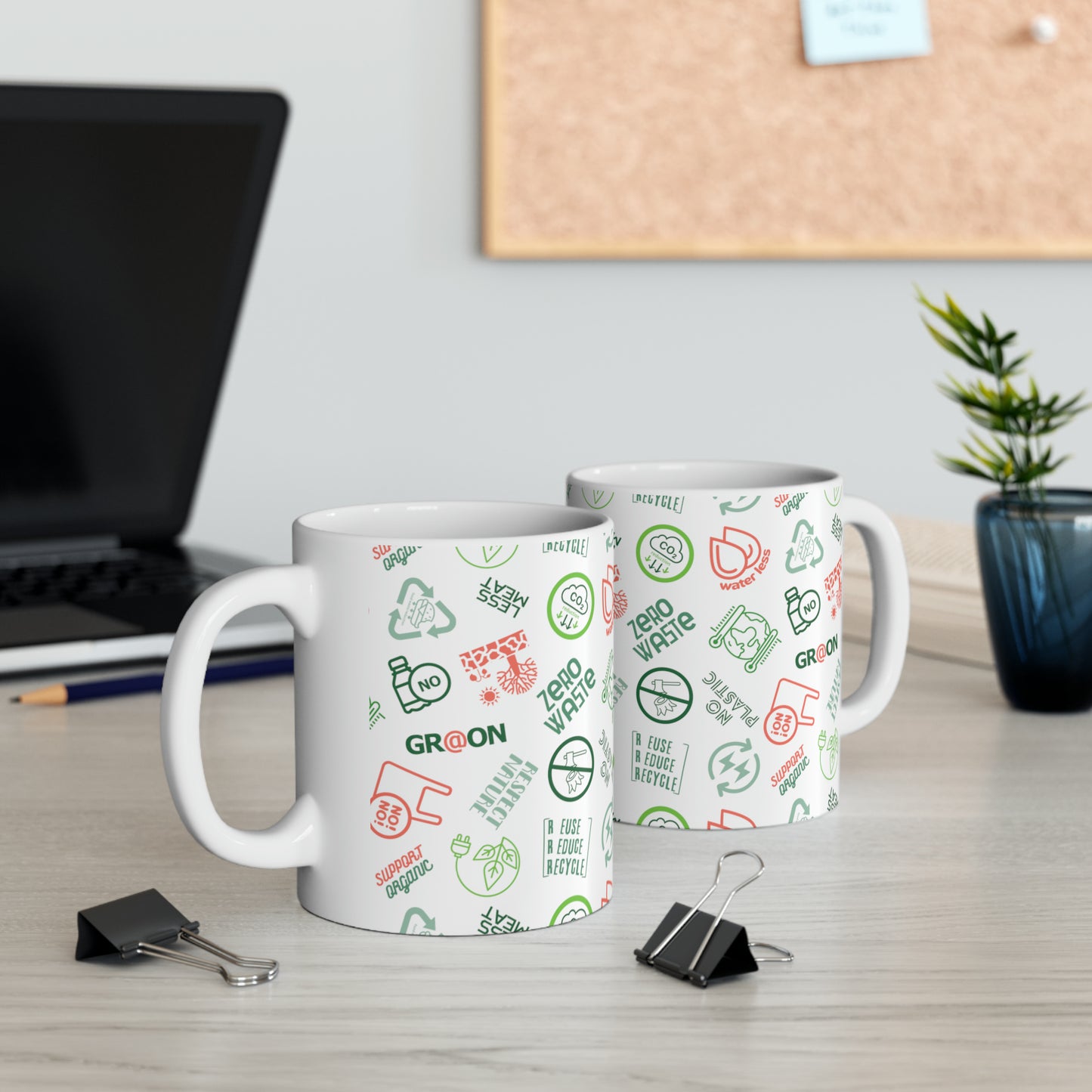 Eco-Friendly - Ceramic Mug 11oz - Our Green Responsibility