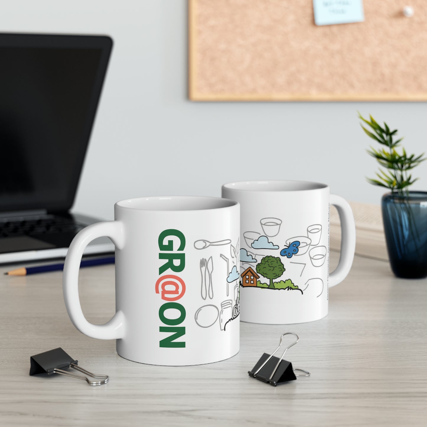 Eco-Friendly - Ceramic Mug 11oz - Living of Green