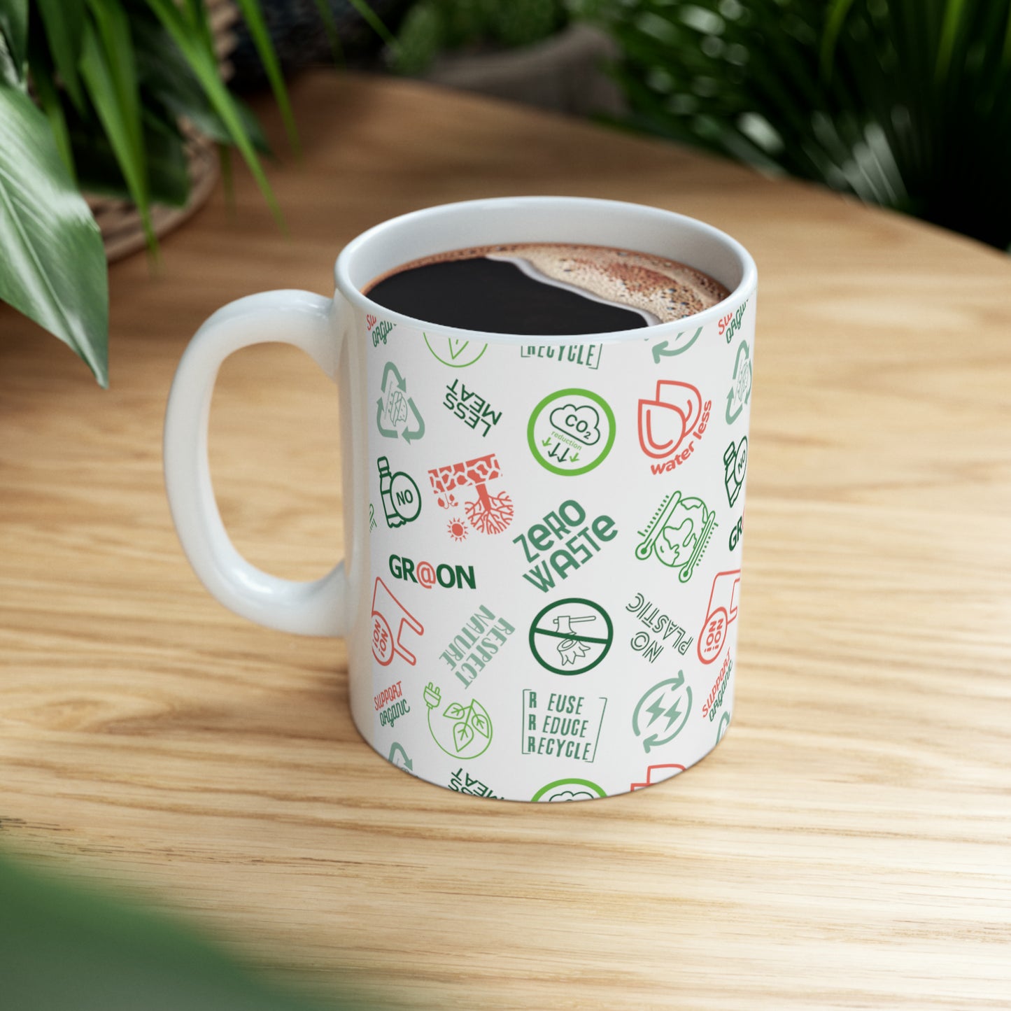 Eco-Friendly - Ceramic Mug 11oz - Our Green Responsibility