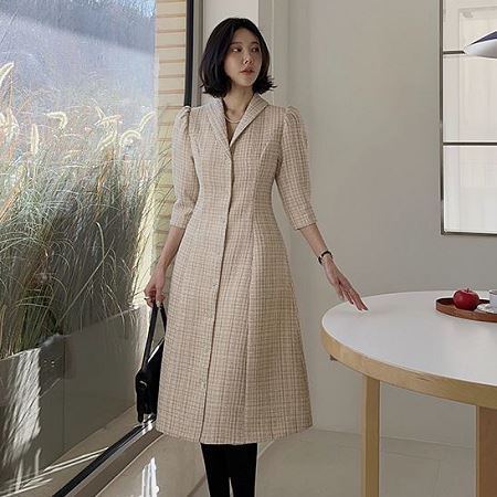 A collection of Dongdaemum Women’s Dresses, encapsulating the charm of Korean fashion.