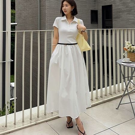 A collection of Dongdaemum Women’s Dresses, encapsulating the charm of Korean fashion.