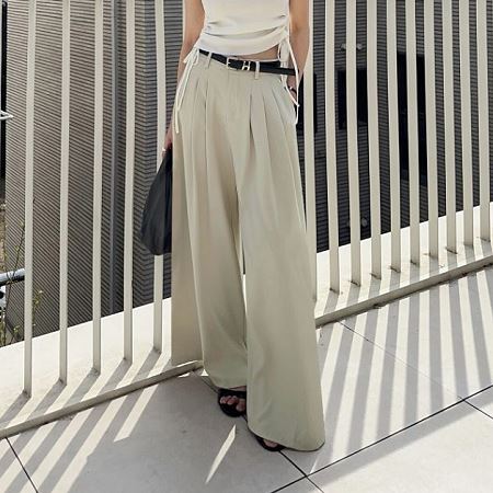 An array of Dongdaemum Women’s Pants, embodying the versatility of Korean fashion.