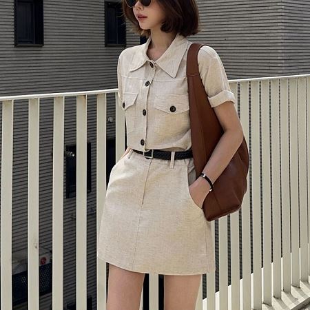 A collection of Dongdaemum Women’s Dresses, encapsulating the charm of Korean fashion.