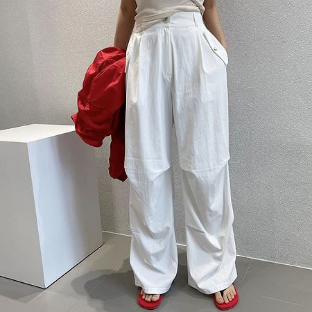 An array of Dongdaemum Women’s Pants, embodying the versatility of Korean fashion.
