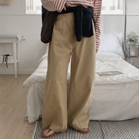 An array of Dongdaemum Women’s Pants, embodying the versatility of Korean fashion.