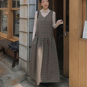 A collection of Dongdaemum Women’s Dresses, encapsulating the charm of Korean fashion.