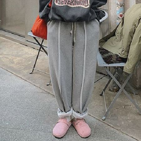 An array of Dongdaemum Women’s Pants, embodying the versatility of Korean fashion.