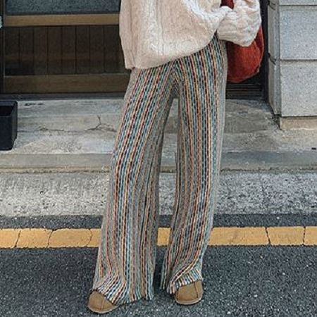 An array of Dongdaemum Women’s Pants, embodying the versatility of Korean fashion.